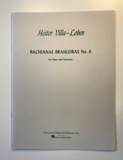 Villa-Lobos: Bachianas Brasileiras No. 6 (flute and bassoon) i gruppen Noter & böcker / Flöjt / Flöjt med blåsinstrument hos musikskolan.se (HL50223850)
