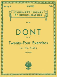 Dont: 24 Exercises for violin Op 37 i gruppen Noter & böcker / Violin / Klassiska noter hos musikskolan.se (HL50254330)