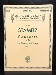 Stamitz: Clarinet Concerto In E Flat Clarinett and Piano i gruppen Noter & böcker / Klarinett / Klassiska noter hos musikskolan.se (HL50262240)