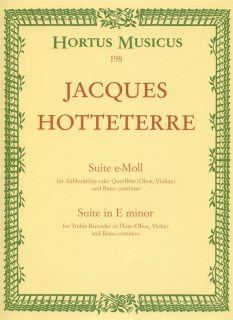 Hotteterre: Suite e-moll Fl+pi (Bc) i gruppen Noter & böcker / Flöjt / Flöjt med pianoackompanjemang hos musikskolan.se (HM198)