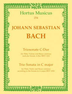 Bach: Triosonat C-dur i gruppen Noter & böcker / Flöjt / Flöjt med stråkinstrument hos musikskolan.se (HM254)
