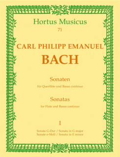 Bach  CPE: Sonaten 1 /Fl+bc i gruppen Noter & böcker / Flöjt / Flöjt med pianoackompanjemang hos musikskolan.se (HM71)