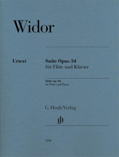 Widor: Suite Op 34 för flöjt och piano i gruppen Noter & böcker / Flöjt / Flöjt med pianoackompanjemang hos musikskolan.se (HN1218)
