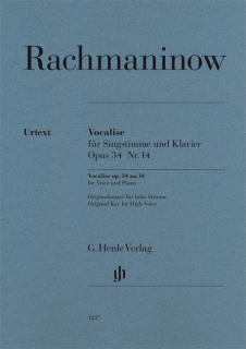 Rachmaninoff: Vocalise Op34 Nr 14 High voice i gruppen Noter & böcker / Sång och kör / Klassisk sång hos musikskolan.se (HN1237)