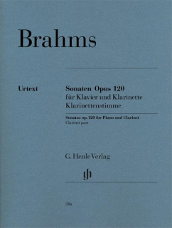 Brahms: Sonaten opus 120 für Klavier und Klarinette - Klarinettenstimme i gruppen Noter & böcker / Klarinett / Klassiska noter hos musikskolan.se (HN316)