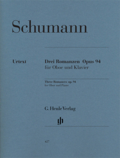 Schumann: Drei Romanzen Op 94 oboe och piano i gruppen Noter & böcker / Violin / Klassiska noter hos musikskolan.se (HN427)
