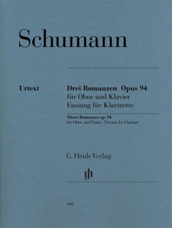 Schumann: 3 Romanser Op 94 - Kl+Pi i gruppen Noter & böcker / Oboe / Klassiska noter hos musikskolan.se (HN442)