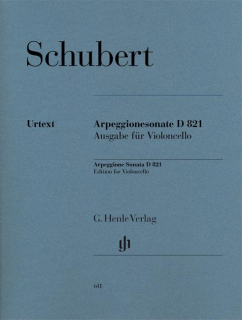 Schubert: Arpeggionesonate D 821 för cello i gruppen Noter & böcker / Cello / Klassiska noter hos musikskolan.se (HN611)