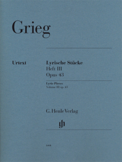 Grieg: Lyriska stycken III op 43 i gruppen Noter & böcker / Piano/Keyboard / Klassiska noter hos musikskolan.se (HN644)