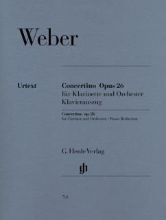 Weber: Concertino Kl+Pi i gruppen Noter & böcker / Klarinett / Klassiska noter hos musikskolan.se (HN718)