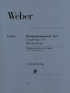 Weber: Konsert 1 f-moll Kl+Pi i gruppen Noter & böcker / Klarinett / Klassiska noter hos musikskolan.se (HN731)