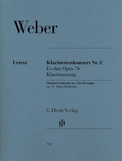 Weber: Konsert 2 Ess-dur Kl+Pi i gruppen Noter & böcker / Klarinett / Klassiska noter hos musikskolan.se (HN732)