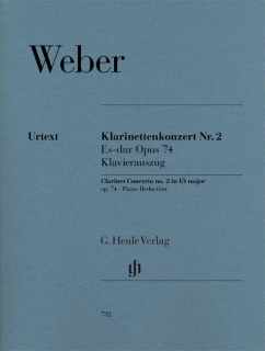 Weber: Konsert 2 Ess-dur Kl+Pi i gruppen Noter & böcker / Klarinett / Klassiska noter hos musikskolan.se (HN732)