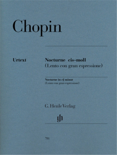 Chopin: Nocturne ciss-moll för piano i gruppen Noter & böcker / Piano/Keyboard / Klassiska noter hos musikskolan.se (HN781)