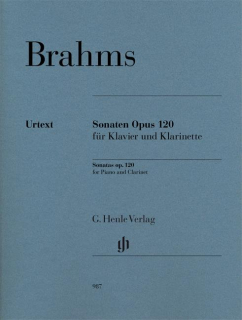 Brahms: Sonaten opus 120 für Klavier und Klarinette i gruppen Noter & böcker / Klarinett / Klassiska noter hos musikskolan.se (HN987)