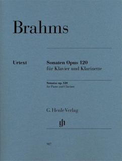 Brahms: Sonaten opus 120 für Klavier und Klarinette i gruppen Noter & böcker / Klarinett / Klassiska noter hos musikskolan.se (HN987)