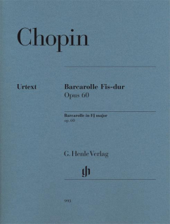 Chopin: Barcarolle i Fiss-dur opus 60 i gruppen Noter & böcker / Piano/Keyboard / Klassiska noter hos musikskolan.se (HN993)