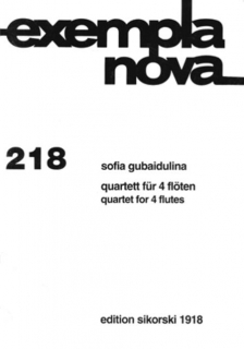 Gubaidulina: Quartet for 4 flutes i gruppen Noter & böcker / Flöjt / Kvartetter: 4 flöjter hos musikskolan.se (HS1918)