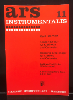 Stamitz: Clarinet Concerto In E Flat (Clarinet/Piano) i gruppen Noter & böcker / Klarinett / Klassiska noter hos musikskolan.se (HS225K)