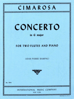 Cimarosa: Konzert G-dur för två flöjter och piano i gruppen Noter & böcker / Flöjt / Duetter - 2 flöjter / 2 flöjter+piano hos musikskolan.se (IMC1844)