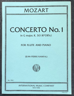Mozart: Konsert G KV 313 för flöjt i gruppen Noter & böcker / Flöjt / Flöjt med pianoackompanjemang hos musikskolan.se (IMC1962)