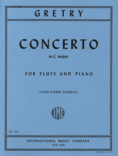 Gretry: Concerto in C Major för flöjt och piano i gruppen Noter & böcker / Flöjt / Flöjt med pianoackompanjemang hos musikskolan.se (IMC2253)