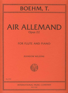 Boehm: Air Allemand op 22 i gruppen Noter & böcker / Flöjt / Flöjt med pianoackompanjemang hos musikskolan.se (IMC2763)