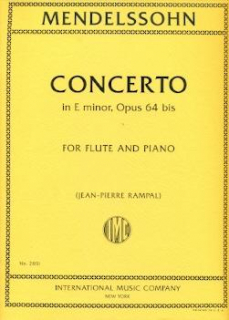Mendelssohn: Concerto E-moll Op 64 Fl+pi i gruppen Noter & böcker / Flöjt / Flöjt med pianoackompanjemang hos musikskolan.se (IMC2851)