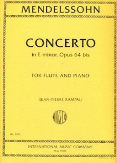 Mendelssohn: Concerto E-moll Op 64 för flöjt och piano i gruppen Noter & böcker / Flöjt / Flöjt med pianoackompanjemang hos musikskolan.se (IMC2851)