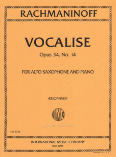 Rachmaninoff: Vocalise för altsaxofon i gruppen Noter & böcker / Saxofon / Klassiska noter hos musikskolan.se (IMC3266)