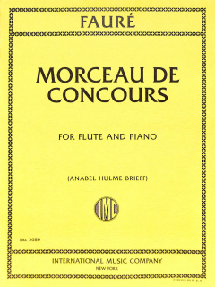 Fauré: Morceau de Concours Flöjt och piano i gruppen Noter & böcker / Flöjt / Flöjt med pianoackompanjemang hos musikskolan.se (IMC3680)