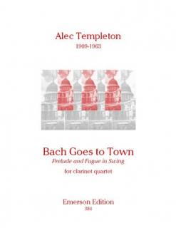 Templeton: Bach Goes To Town för klarinettkvartett i gruppen Noter & böcker / Klarinett / Kammarmusik med klarinett hos musikskolan.se (JE384)