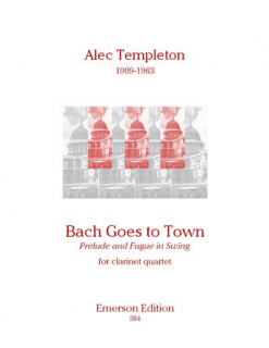 Templeton: Bach Goes To Town för klarinettkvartett i gruppen Noter & böcker / Klarinett / Kammarmusik med klarinett hos musikskolan.se (JE384)