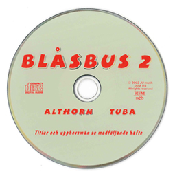 CD till Blåsbus 2 Althorn och tuba i gruppen Noter & böcker / Horn / Spelskolor hos musikskolan.se (JUM114)