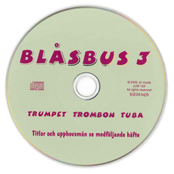CD till Blåsbus 3 Trumpet, trombon och tuba i gruppen Noter & böcker / Trumpet / Spelskolor hos musikskolan.se (JUM129)