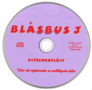 CD till Blåsbus 3 Altblockflöjt i gruppen Noter & böcker / Blockflöjt / Spelskolor hos musikskolan.se (JUM137)