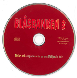 Cd till Blåsbanken 3  i gruppen Noter & böcker / Blåsorkester / Blåsbanken / Blåsbanken 3 hos musikskolan.se (JUM146)