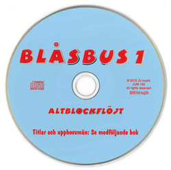 CD till Blåsbus 1 Altblockflöjt i gruppen Noter & böcker / Blockflöjt / Spelskolor hos musikskolan.se (JUM158)
