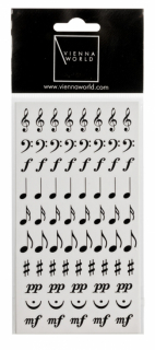 Klistermärken musiksymboler 2 ark i gruppen Noter & böcker / Orgel / Tillbehör till orgel hos musikskolan.se (K0105)