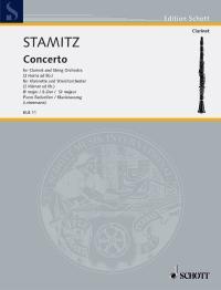 Stamitz J.: Konsert Bb - Kl+Pi i gruppen Noter & böcker / Klarinett / Klassiska noter hos musikskolan.se (KLB11)