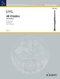 Uhl: 48 studies vol.2 - Kl i gruppen Noter & böcker / Klarinett / Spelskolor, etyder och övningar hos musikskolan.se (KLB13)