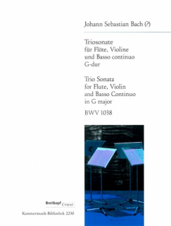 Bach: Triosonat G /2 fl+Bc i gruppen Noter & böcker / Flöjt / Duetter - 2 flöjter / 2 flöjter+piano hos musikskolan.se (KM2230)
