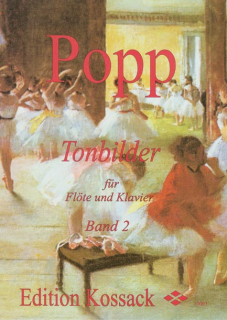 Popp: Tonbilder Band 2 Flöjt och piano i gruppen Noter & böcker / Flöjt / Flöjt med pianoackompanjemang hos musikskolan.se (KO-20003)