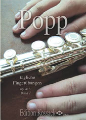 Popp: Tägliche Fingerübungen op.413 Band 1 i gruppen Noter & böcker / Flöjt / Spelskolor, etyder och övningar hos musikskolan.se (KO-20028)