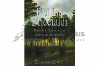 Kuhlau/Briccialdi: Duetto i gruppen Noter & böcker / Flöjt / Duetter - 2 flöjter / 2 flöjter+piano hos musikskolan.se (KO-20044)