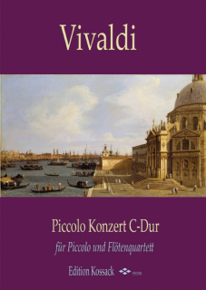 Vivaldi: Piccolokonsert C-Dur för piccolo och flöjtensemble i gruppen Noter & böcker / Flöjt / Altflöjt och basflöjt hos musikskolan.se (KO-95158)