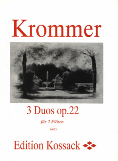 Krommer: 3 Duets op 22 /2 Fl i gruppen Noter & böcker / Flöjt / Duetter - 2 flöjter / 2 flöjter+piano hos musikskolan.se (KO-96023)