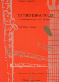 Granados: Danses espagnoles nr 10 Danza Triste och nr 11 Zambra i gruppen Noter & böcker / Flöjt / Flöjt med gitarr eller harpa hos musikskolan.se (LEM26725)