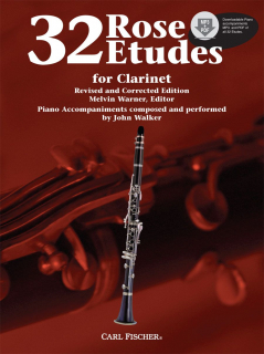 Rose: 32 etudes klarinett i gruppen Noter & böcker / Klarinett / Spelskolor, etyder och övningar hos musikskolan.se (M060109805)