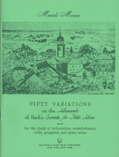 Moyse: Fifty variations on the Allemande  of Bach  i gruppen Noter & böcker / Flöjt / Spelskolor, etyder och övningar hos musikskolan.se (MM5745)